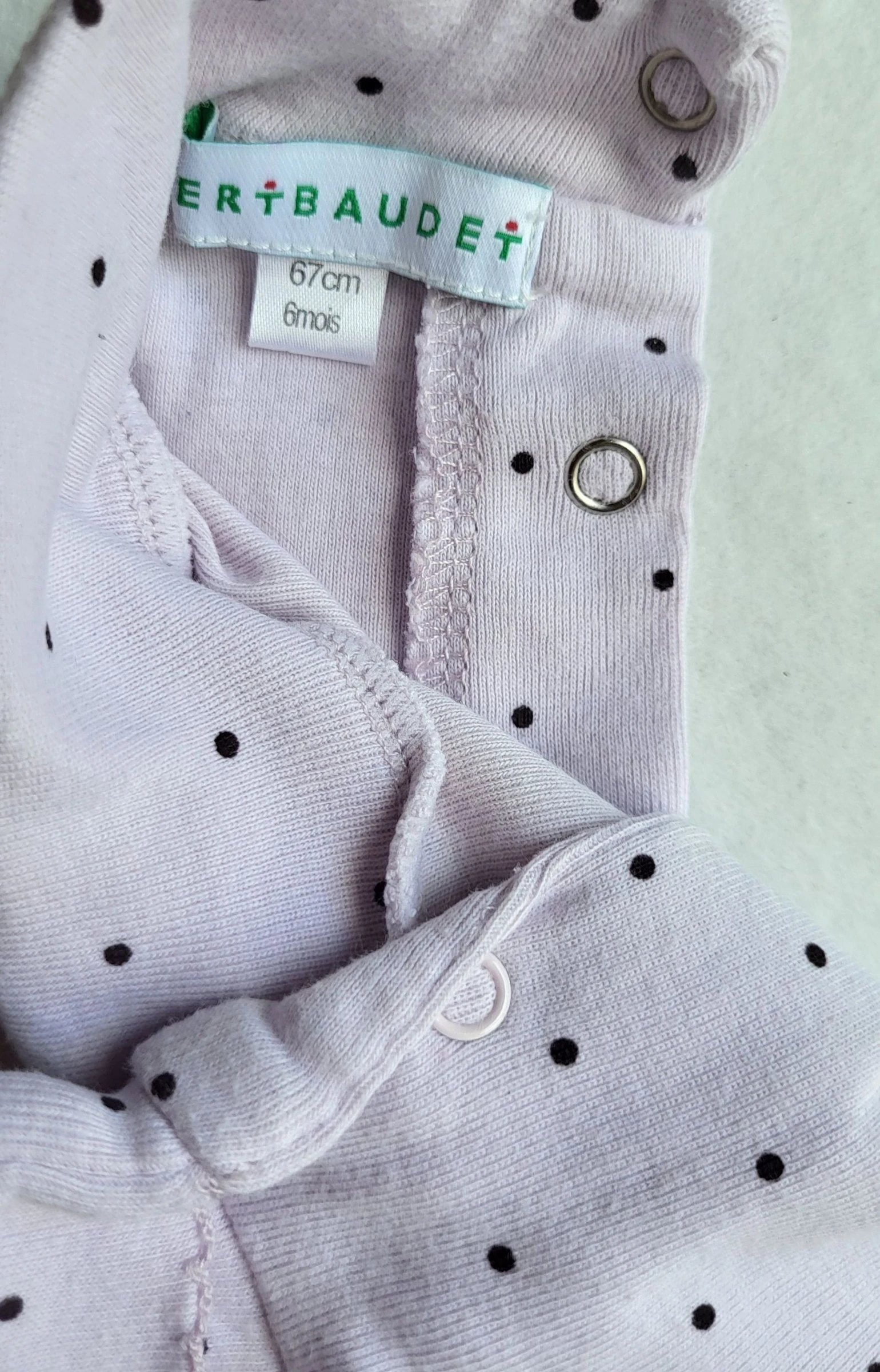 Conjunto vestido e macacão de manga longa 6 meses – photo 3
